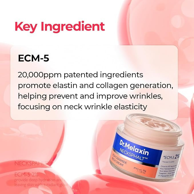 Dr.Melaxin Necksphalt Firming Cream with ECM-5 20,000ppm — 2