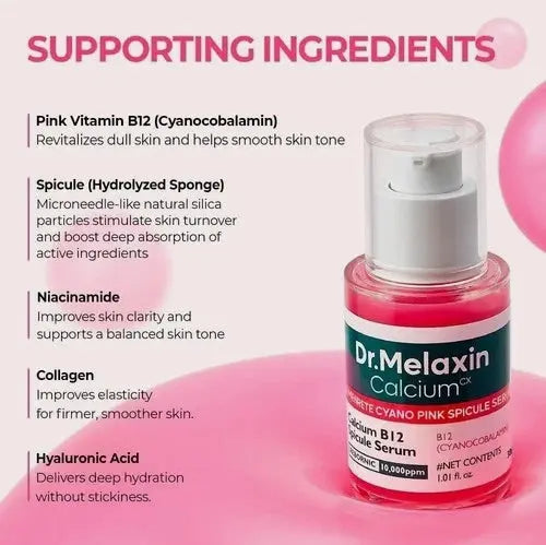 Dr.Melaxin Cemenrete Cyano Pink Spicule Serum with Calcium skin care Two set M msiltmsl-66 — 5