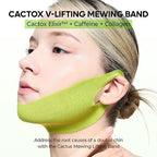 Dr.Melaxin CACTOX V-Lifting Mewing Band – Cactox + Caffeine + Collagen Double Chin Lifting Band for Sagging Jawline & Facial Puffiness 8 pcs (2 pcs) — 2