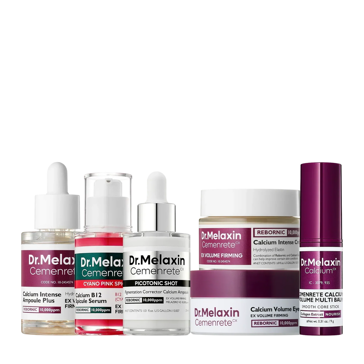 Melaxin Cemenrete Collagen Routine Set — set contents