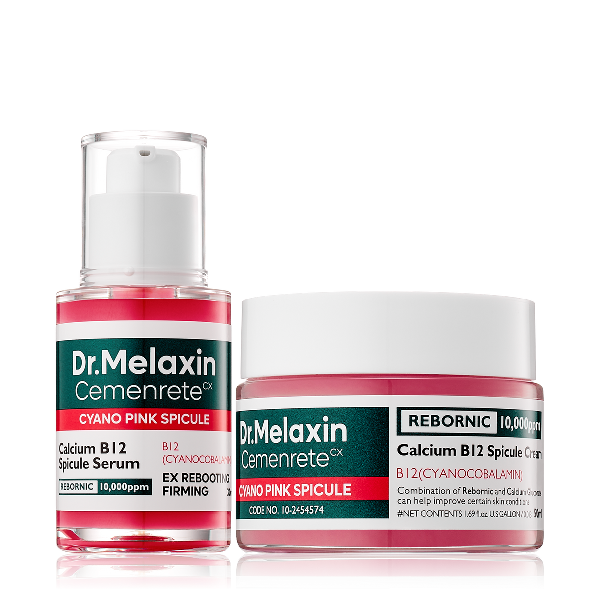 Melaxin Cemenrete Cyano Pink Spicule line — set contents