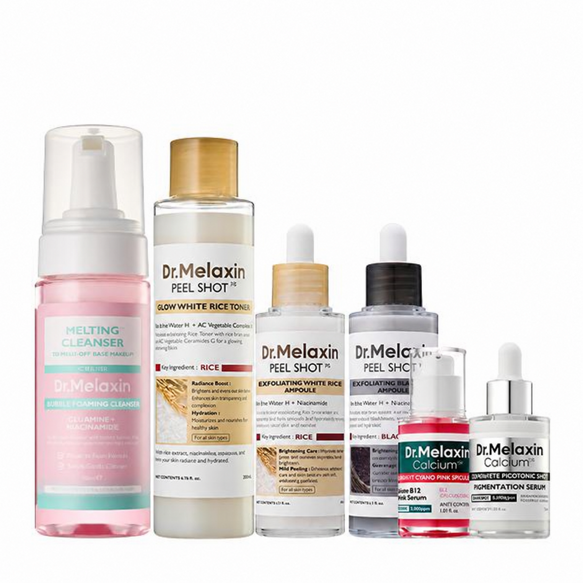 Melaxin Lumi Glow Triple Care Set — set contents
